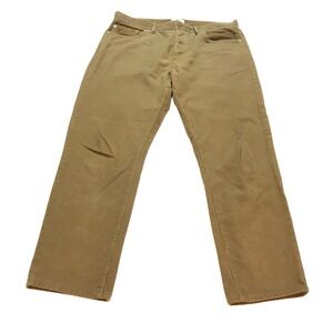 Sid Mashburn Tan Corduroy Straight Leg Button Fly Pants Mens 36x32 (36x28.5 READ